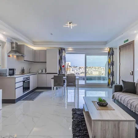 Appartement Terrace View-stylish Two Bedrooms Fully Ac-wifi Penthouse Msida