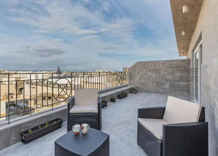 Terraceviewvalletta-stylish 2bedroom Penthouse Ac-wifi Apartment *