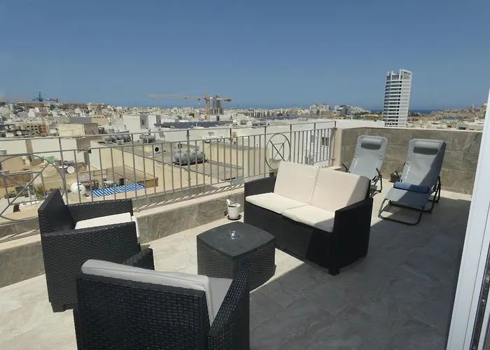 Terraceviewvalletta-stylish 2bedroom Penthouse Ac-wifi